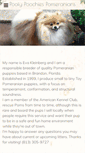 Mobile Screenshot of floridapomeranians.com